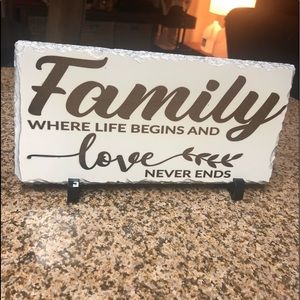 Rock Slate. You may personalize a quote.